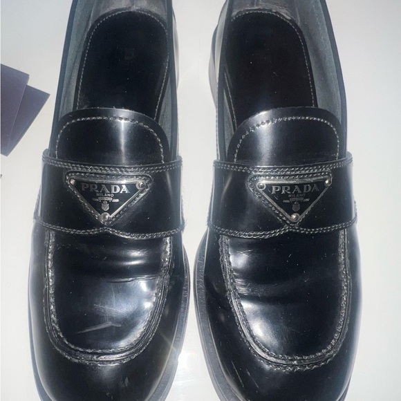 Prada Leather Loafers, size 39.5 , pre -owned, good condition - Picture 10 of 16